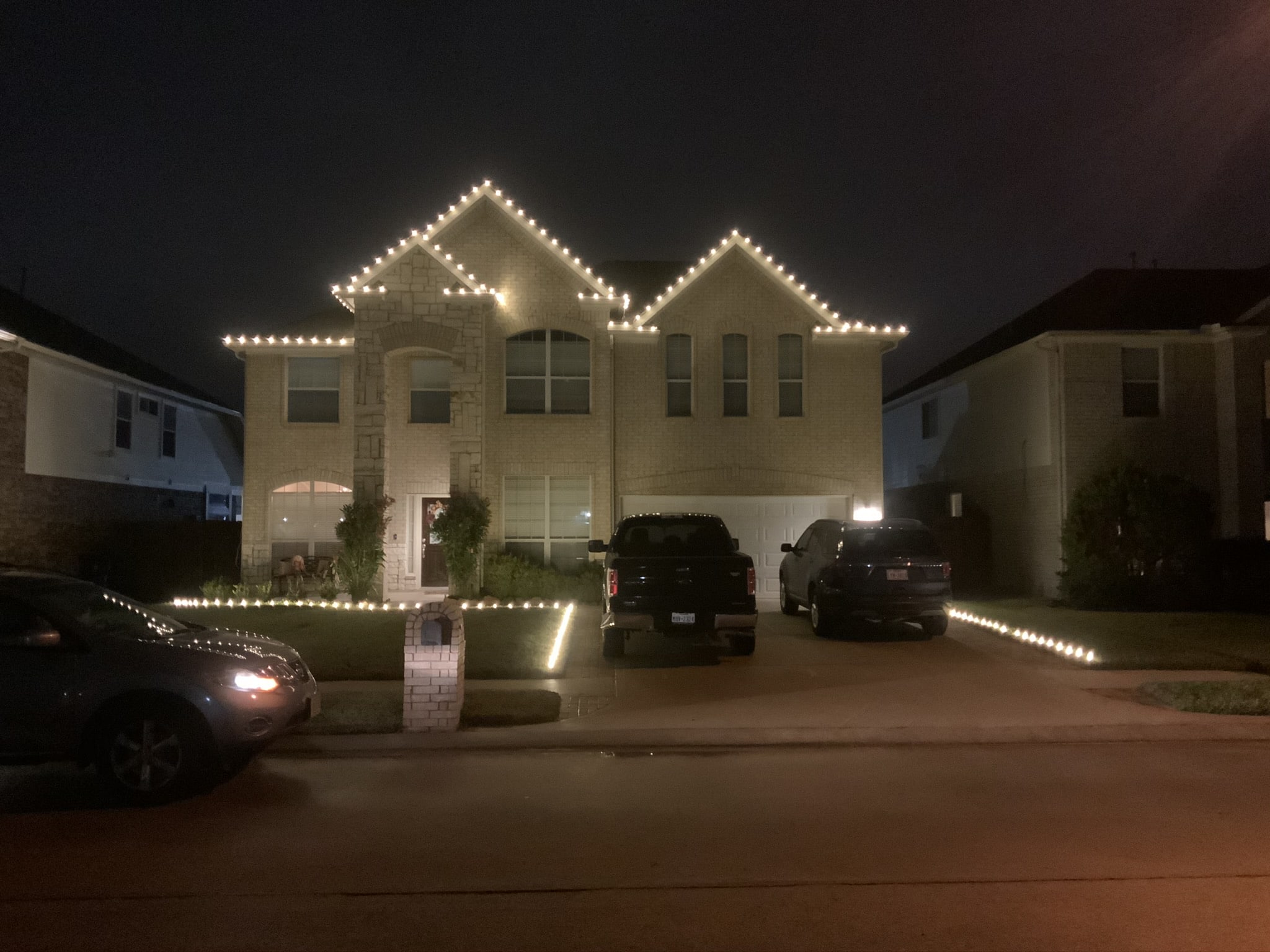 Holiday light installation in Spring Texas