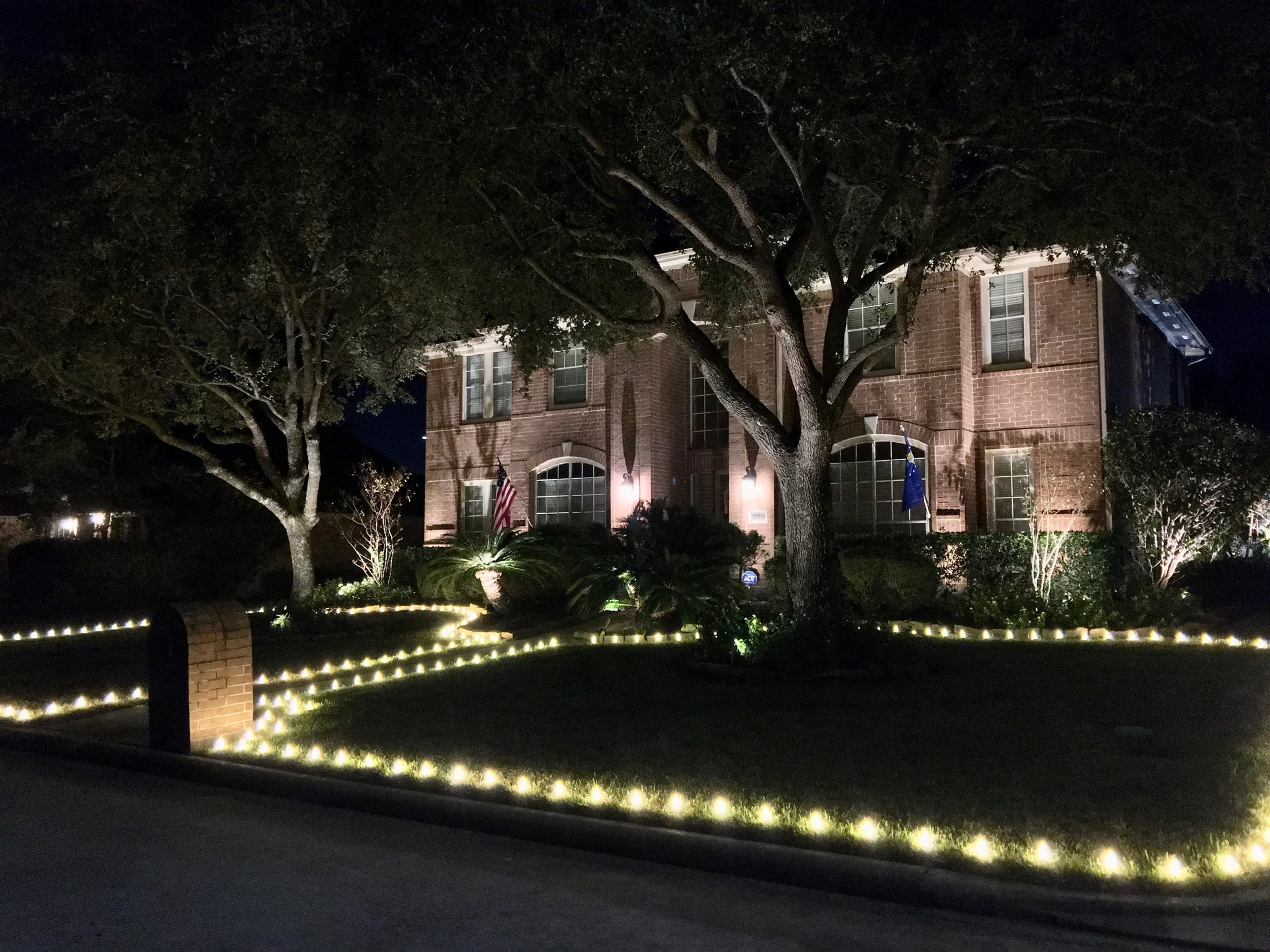 Holiday light installation in Spring Texas