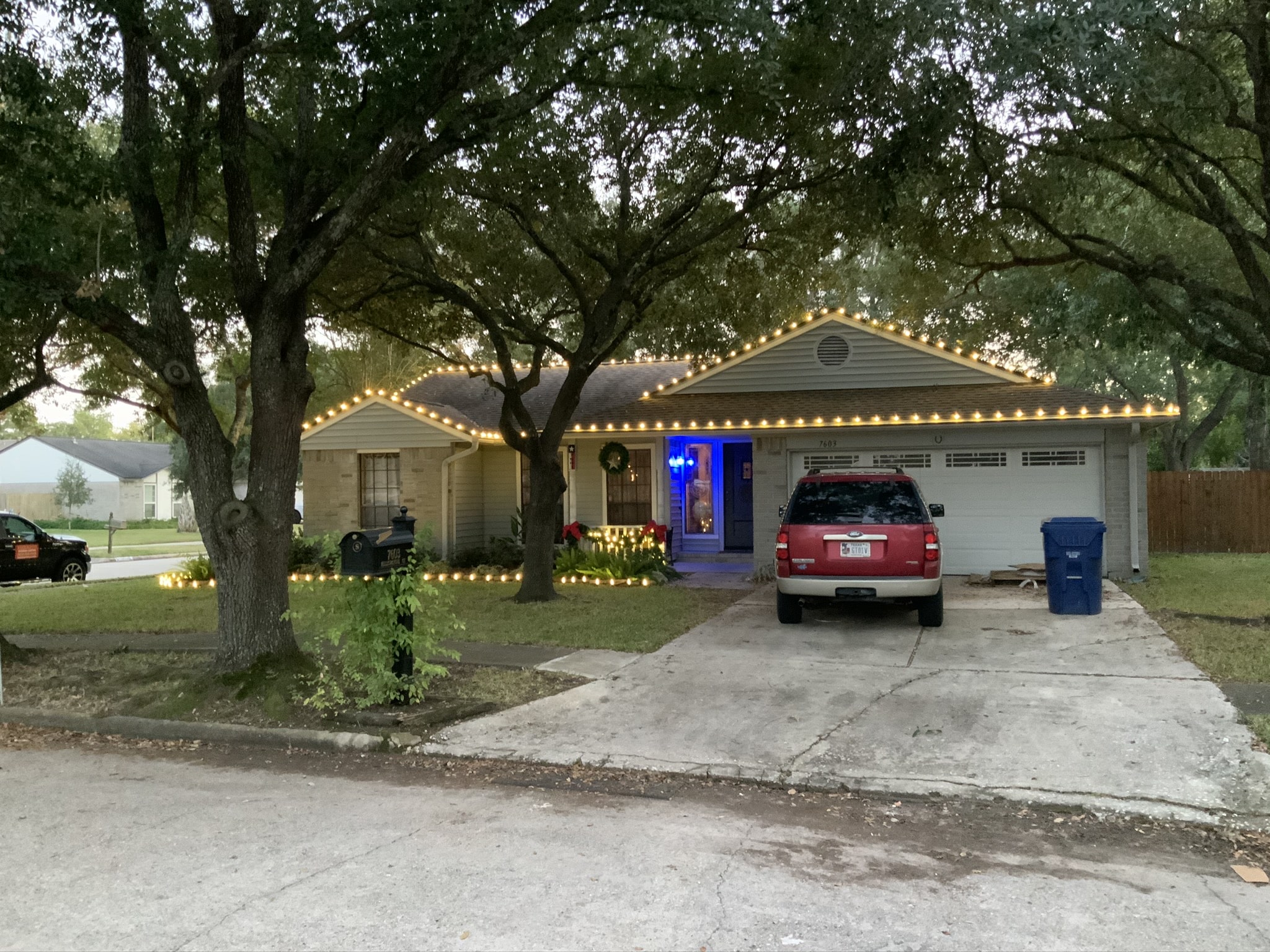 Holiday light installation in Spring Texas